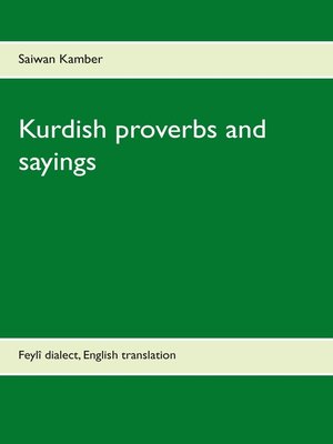 cover image of Kurdish proverbs and sayings